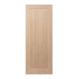 Unfinished Oak Wooden Cottage Internal Door 1981mm x 838mm