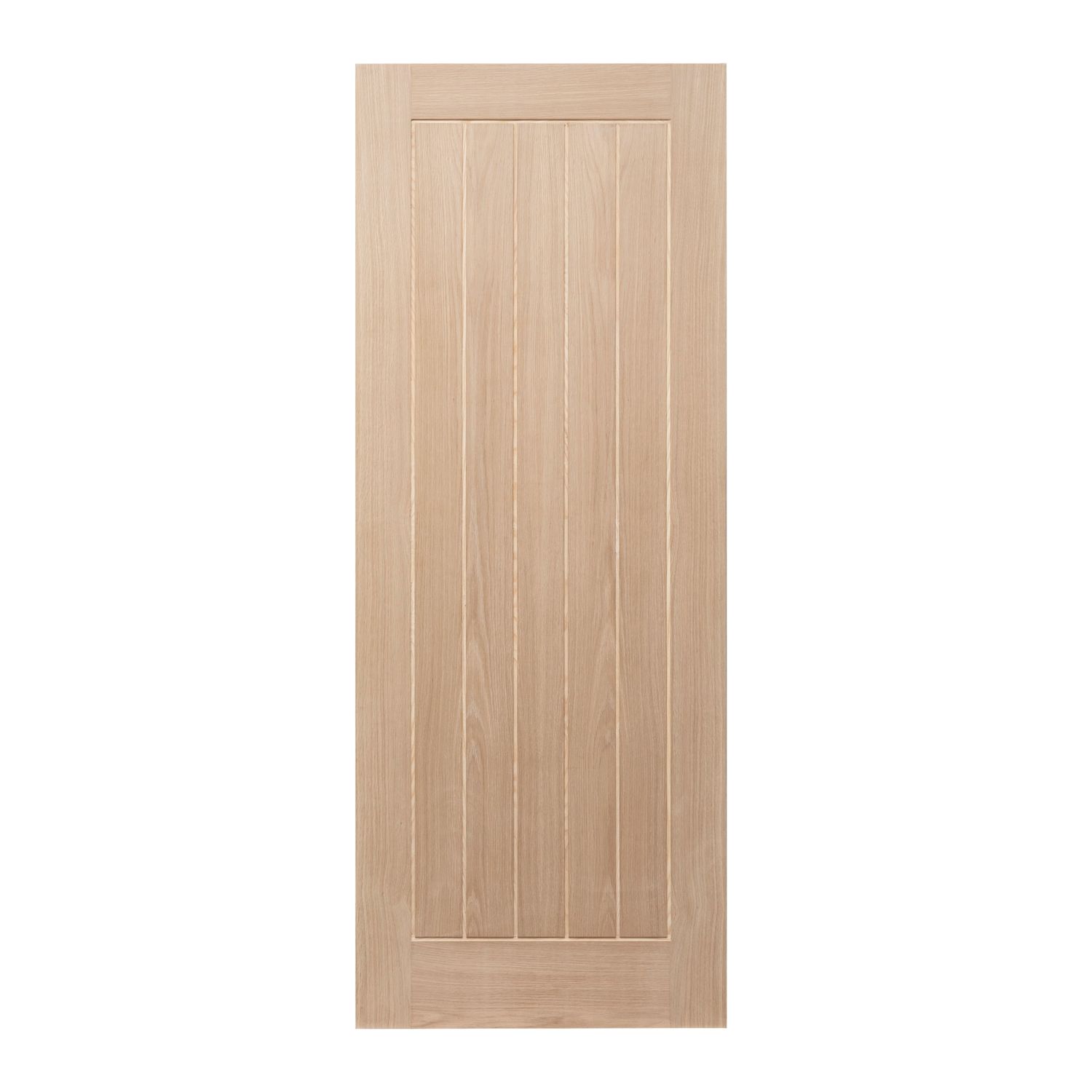 Unfinished Oak Wooden Cottage Internal Door 1981mm x 838mm (496FA)