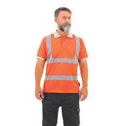 Site Farne Hi-Vis Polo Shirt Orange Large 45" Chest