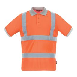 Site Farne Hi-Vis Polo Shirt Orange Large 45" Chest