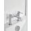 Bristan Mila Chrome 140mm Deck Mounted Lever 2 Tap Holes Bath Mixer Tap