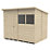 Forest  8' x 6' (Nominal) Pent Overlap Timber Shed with Base