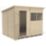 Forest  8' x 6' (Nominal) Pent Overlap Timber Shed with Base