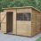 Forest  8' x 6' (Nominal) Pent Overlap Timber Shed with Base