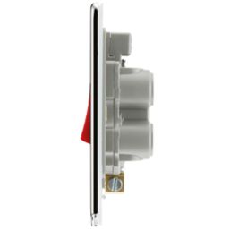 LAP  45A 1-Gang DP Cooker Switch Polished Chrome with LED