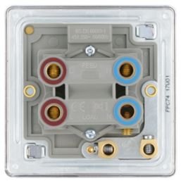 LAP  45A 1-Gang DP Cooker Switch Polished Chrome with LED