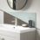 Splashwall Vanity Splashback Gloss Terra Grey/Seabreeze Green 250mm x 800mm x 4mm