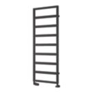 Reina 1460mm x 450mm 1510BTU Black Flat Designer Towel Radiator