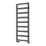 Reina 1460mm x 450mm 1510BTU Black Flat Designer Towel Radiator