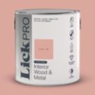 LickPro 2.5Ltr Pink 09 Satin Water-Based Trim Paint