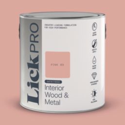 LickPro 2.5Ltr Pink 09 Satin Water-Based Trim Paint