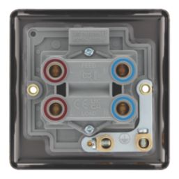 LAP  45A 1-Gang 2-Pole Cooker Switch Antique Brass with LED with Red Inserts