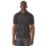 Regatta Navigate Short Sleeve Polo Shirt Black/Seal Grey Large 41.5" Chest