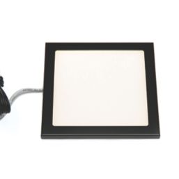 VEW Slim Square LED Cabinet Light Black 3W 150lm