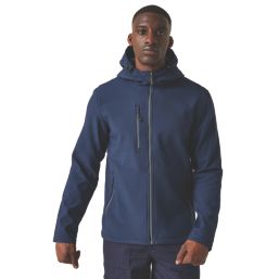 Regatta Navigate 2-Layer Hooded Jacket Jacket Navy/Seal Grey Large 41.5 ...