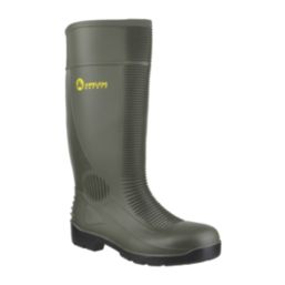 Amblers FS99 Size 10.5  Green Steel Toe Cap Safety Wellies