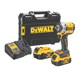 DEWALT DCF921P2T-GB 18V 2 x 5.0Ah Li-Ion XR Brushless Cordless Compact Impact Wrench