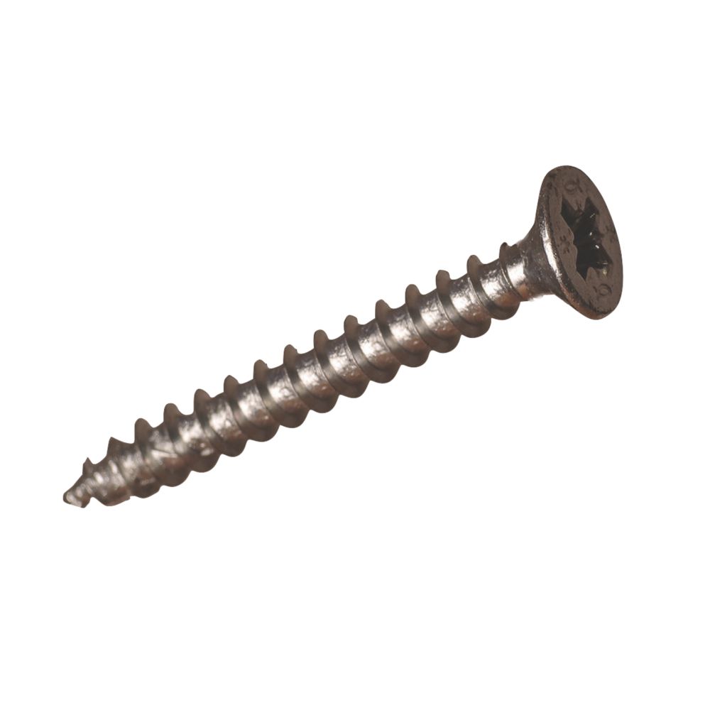 Timco - Classic Multi-Purpose Screws - PZ - Double Countersunk - Exterior - Black Organic (Size 3.5 x 16 - 200 Pieces)