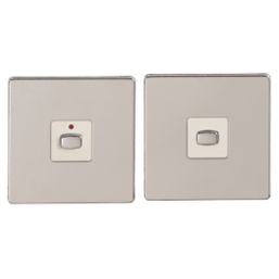 Energenie  1-Gang 2-Way LED Master & Slave Dimmer Switch Set Polished Chrome