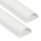 D-Line PVC White TV Trunking 50mm x 25mm x 1.5m 2 Pack