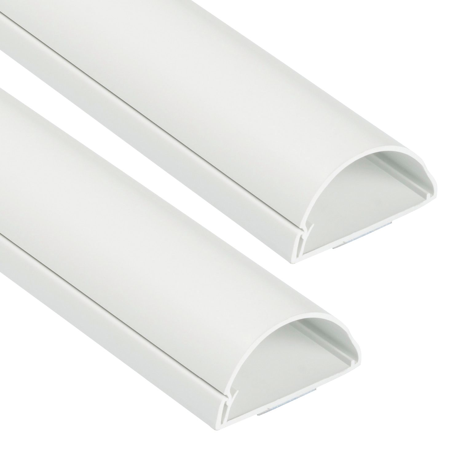 D-Line PVC White TV Trunking 50mm x 25mm x 1.5m 2 Pack (49768)