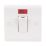 LAP  45A 1-Gang DP Cooker Switch White with Neon