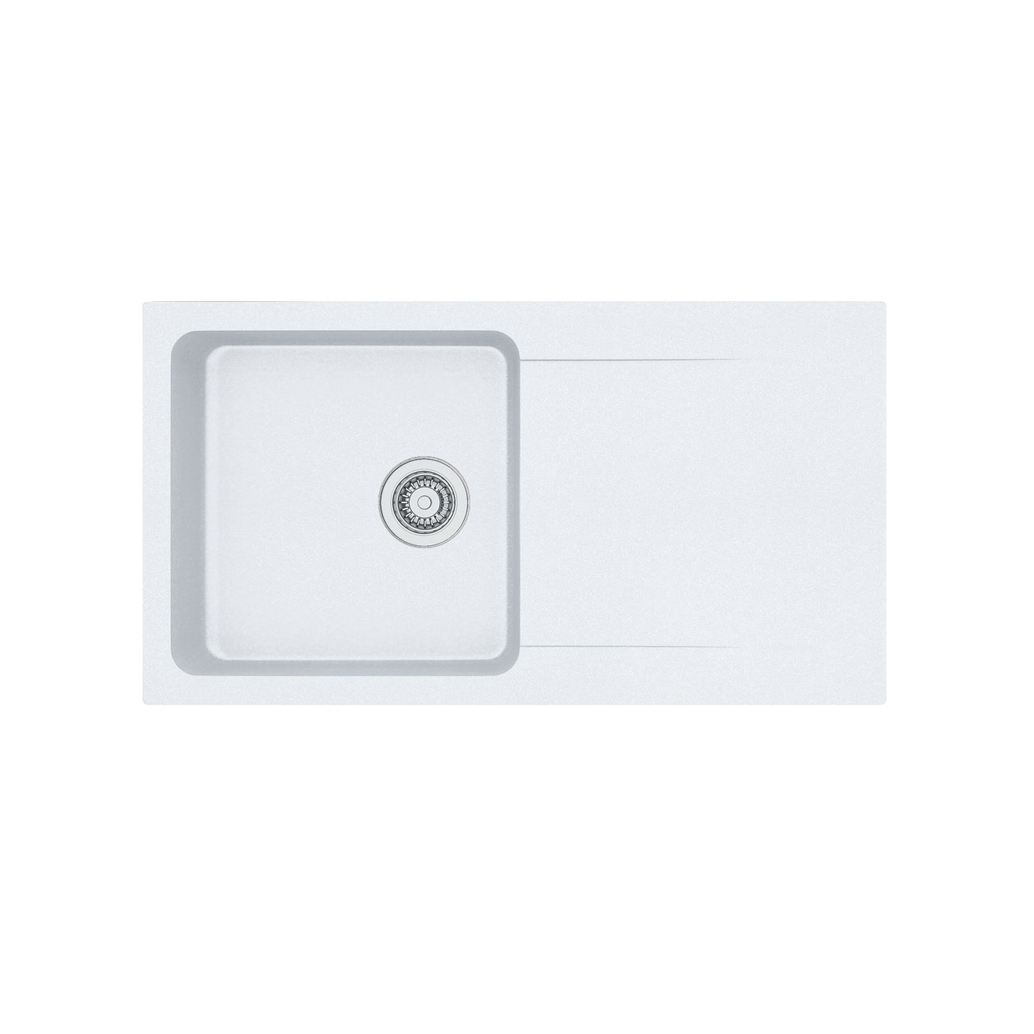 Franke Orion 1 Bowl Tectonite Inset Kitchen Sink White Reversible 940mm x 510mm (4978H)