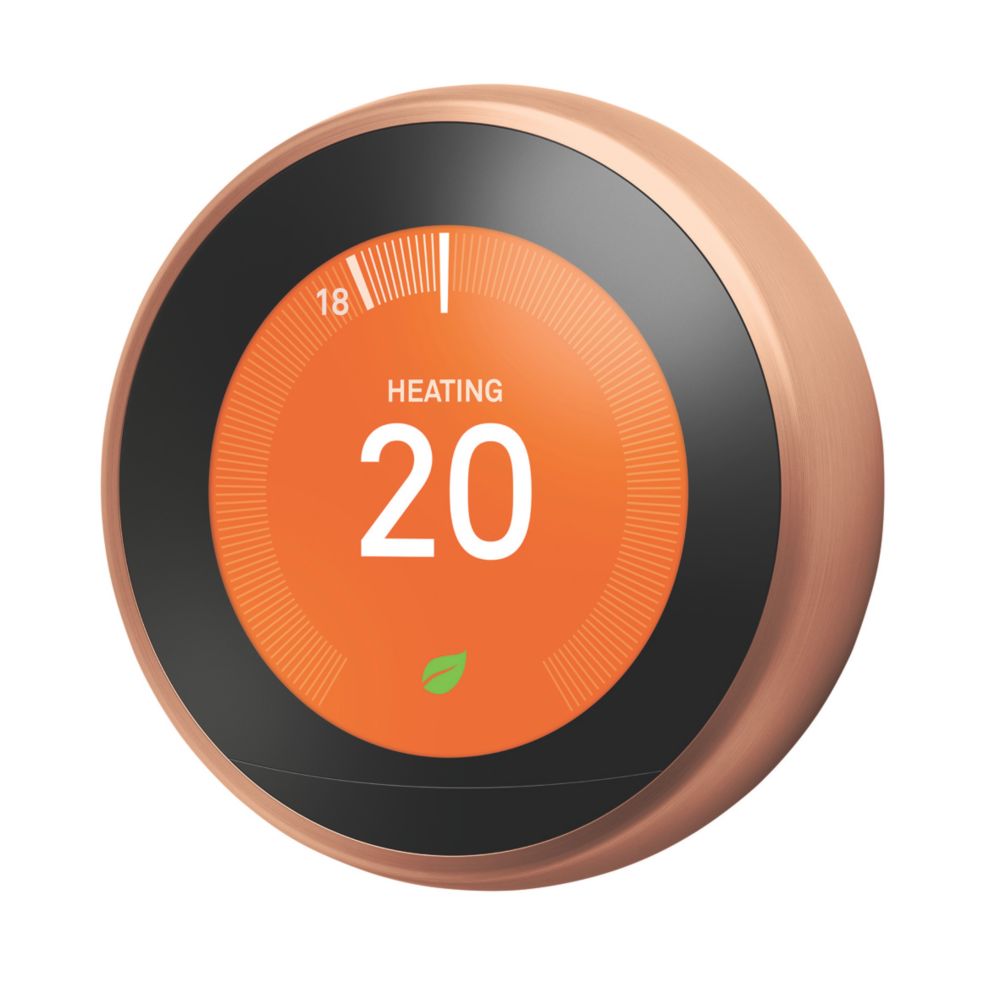 Google Nest 3rd Gen Wireless Heating & Hot Water Smart Thermostat Copper