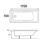 Colorado  Single-Ended Bath Acrylic No Tap Holes 1700mm x 700mm