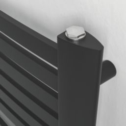 Ximax 765mm x 480mm 1024BTU Black Curved Electric Towel Radiator