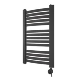 Ximax 765mm x 480mm 1024BTU Black Curved Electric Towel Radiator
