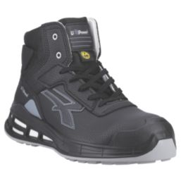 U-Power Caleb Size 8  Black Water-Resistant  Safety Boots