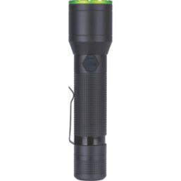 Luceco  Rechargeable LED Torch Black/Green 400lm