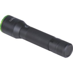 Luceco  Rechargeable LED Torch Black/Green 400lm