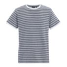 Regatta Benlin Short Sleeve T-Shirt White / Navy Stripe Large 43.7" Chest