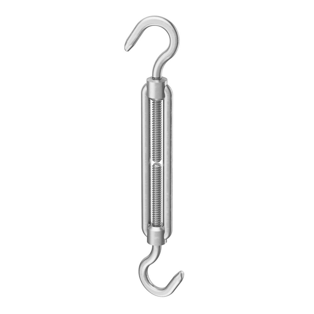 Essentials Steel Double-Ended Hook Turnbuckle 8.5mm 2 Pack - Screwfix