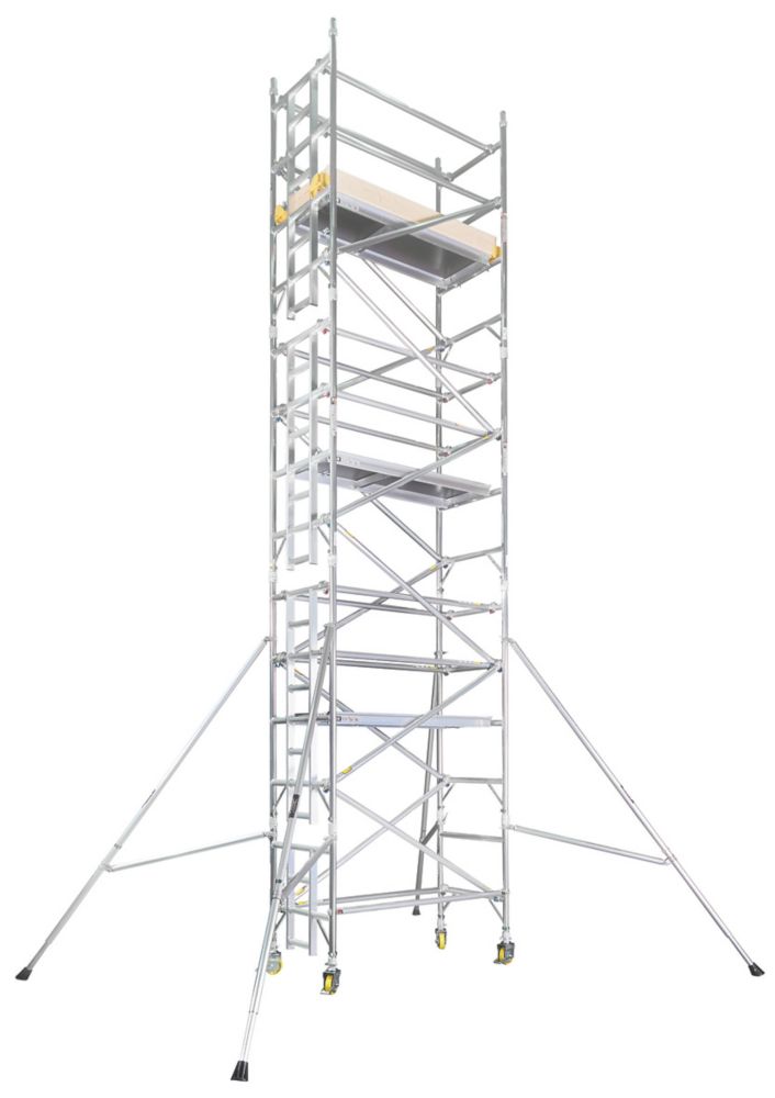 Boss Ladderspan 3T Single Depth Aluminium Tower 0.6m X 1.8m X 6.2m ...