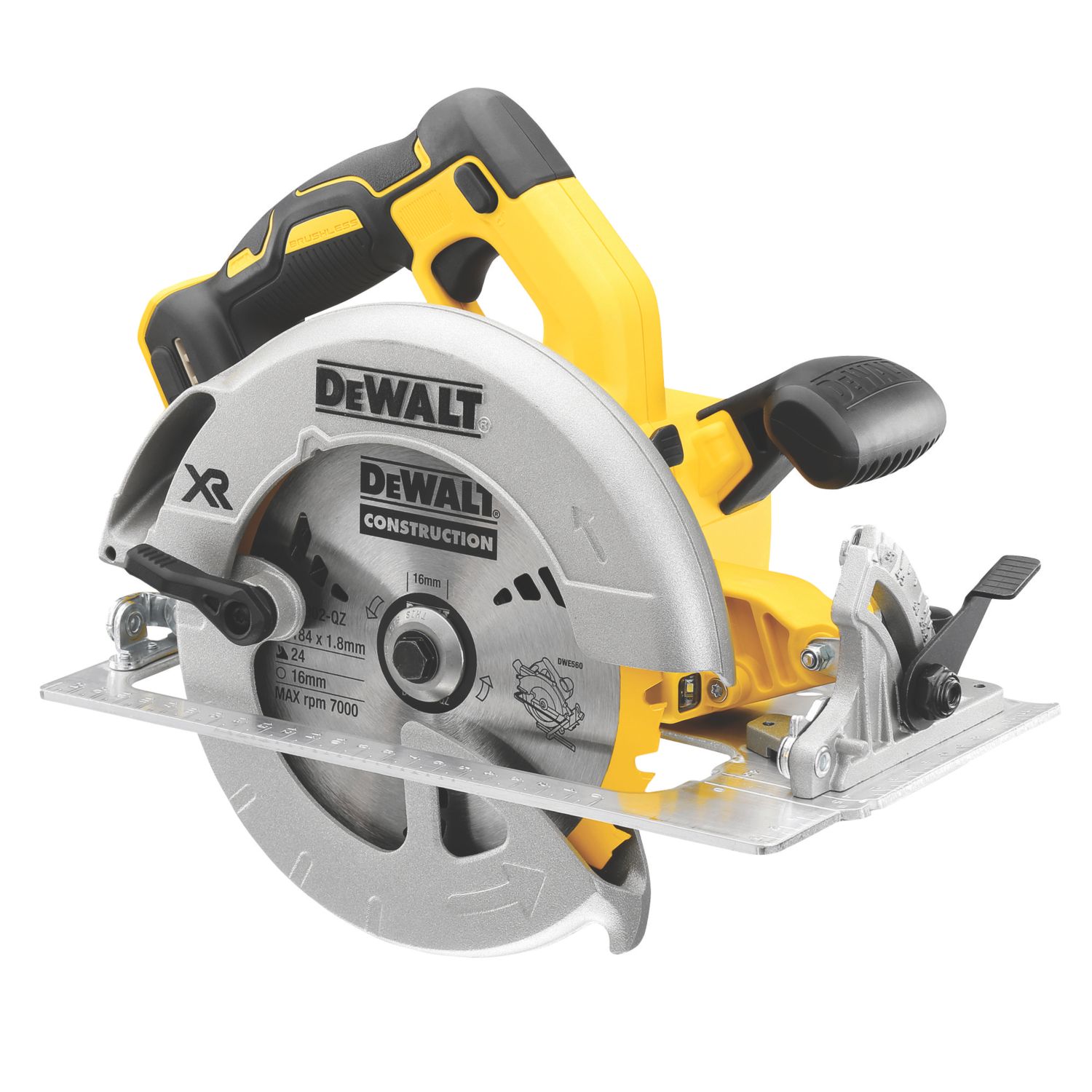 DeWalt DCS570N-XJ 184mm 18V Li-Ion XR Brushless Cordless Circular Saw - Bare (497HG)