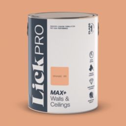 LickPro Max+ 5Ltr Orange 05 Matt Emulsion  Paint