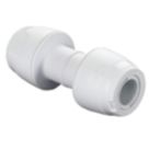 Hep2O  Plastic Push-Fit Equal Keyless Coupler 10mm 10 Pack