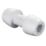 Hep2O  Plastic Push-Fit Equal Keyless Coupler 10mm 10 Pack