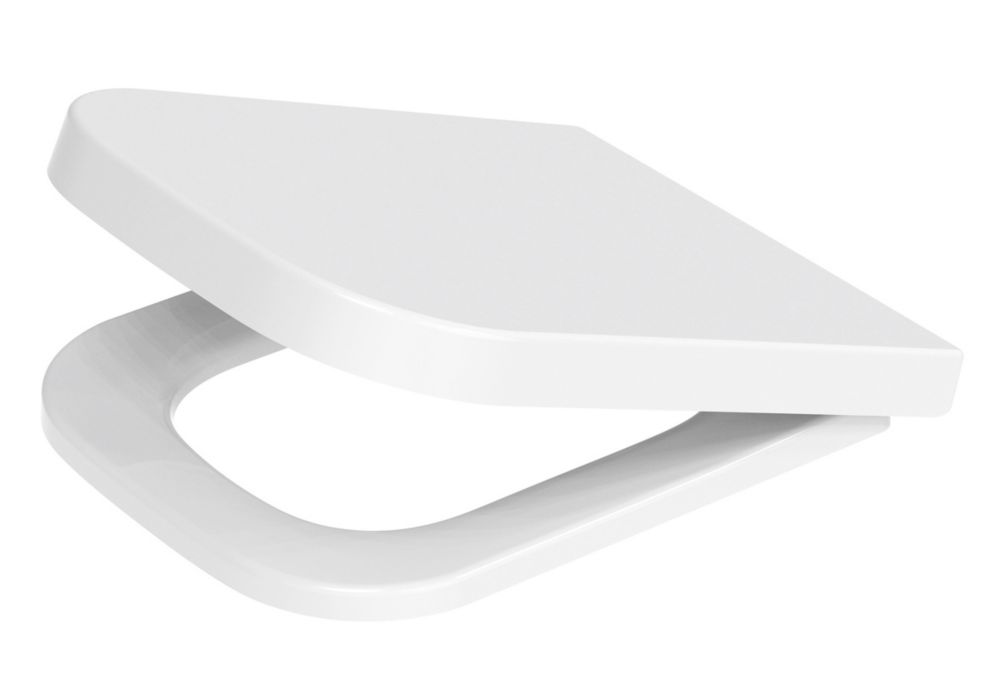 Sector Soft-Close with Quick-Release Toilet Seat Thermoset Plastic White