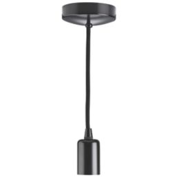 Knightsbridge  Contemporary Pendant Matt Black