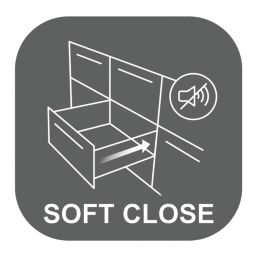 Essentials Steel Soft-Close Ball Bearing Drawer Runners 550mm 2 Pack