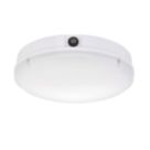 Saxby Forca Outdoor Round Photocell LED Bulkhead Gloss White 8/12/15W 1800lm