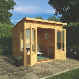 Mercia Helios 7' 6" x 7' 6" (Nominal) Pent Timber Summerhouse
