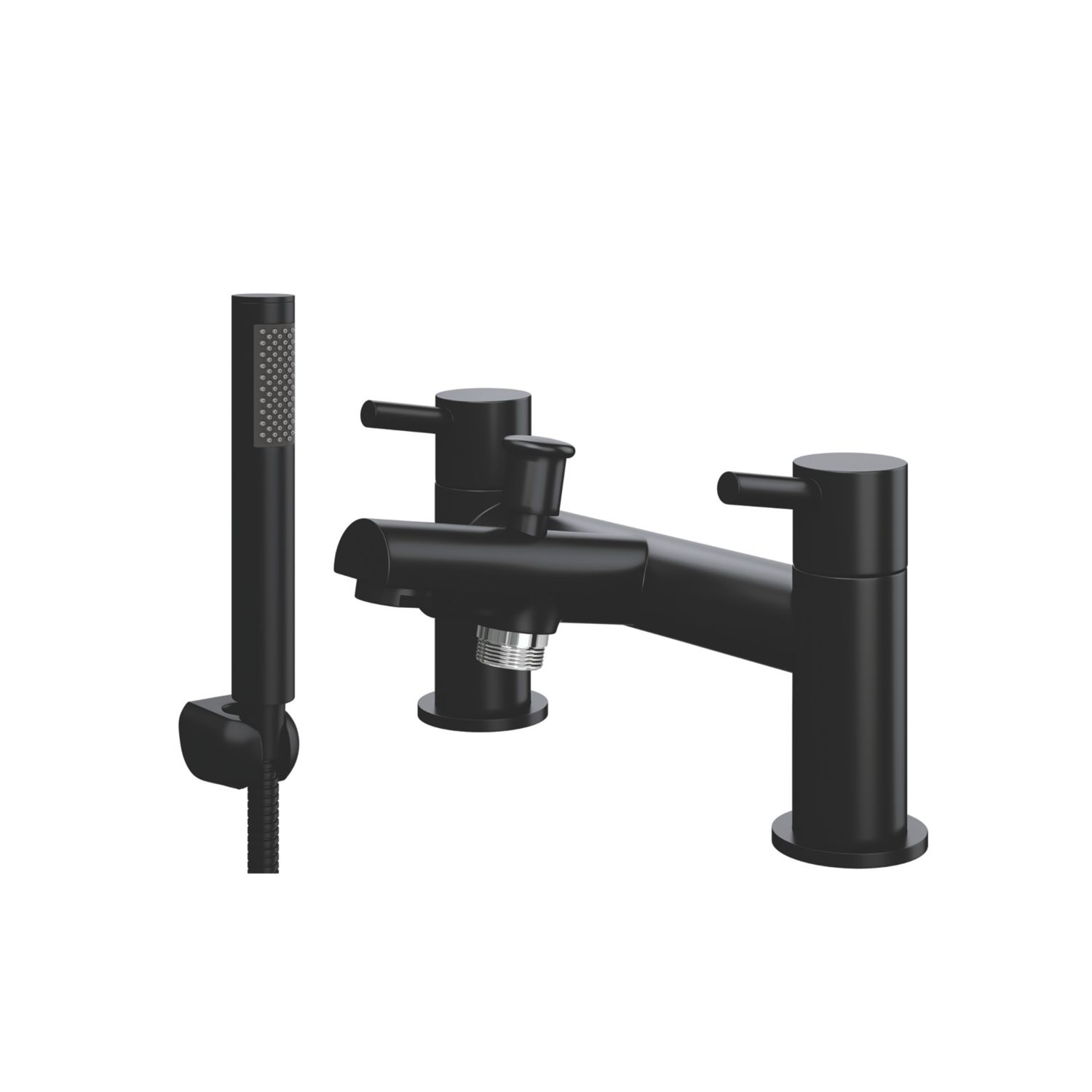 ETAL Juke Deck Mounted Bath Shower Mixer Tap Matt Black (497YU)
