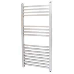 Kudox 800mm x 330mm 583BTU Chrome Flat Designer Towel Radiator