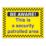 "This Is A Security Patrolled Area" Sign 450mm x 600mm