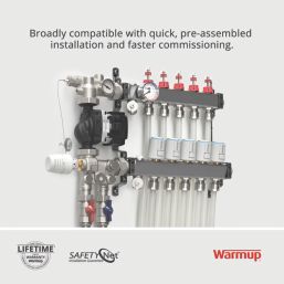 Warmup 6 Port S3 Underfloor Heating Manifold Stainless Steel